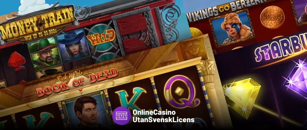 Bästa spelautomater hos casinon utan svensk licens